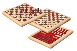 Chess-Checkers-Set, wooden box