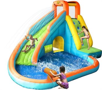 Bouncer Waterpark with slide and water canon