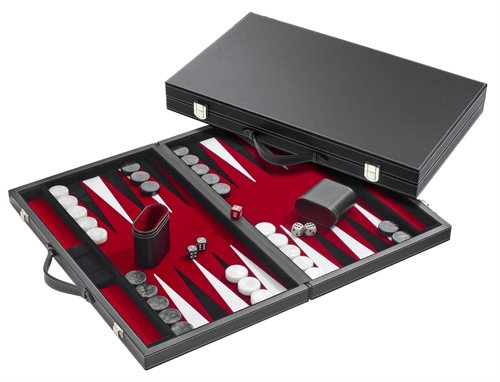 Backgammon red,medium,synthetic leather