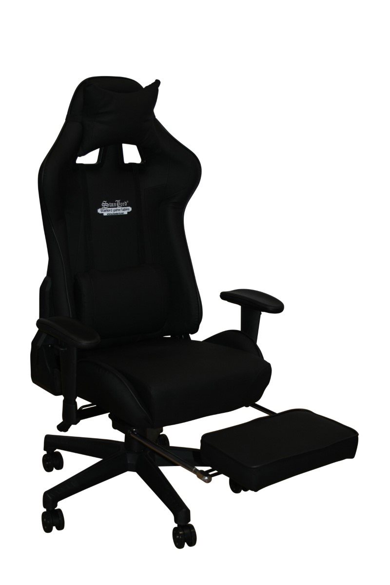 hver gang Champagne thespian Stanlord Gamer chairs Colville Black with footrest