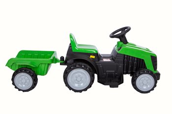 Azeno Farmer with trailer Green, 6V  