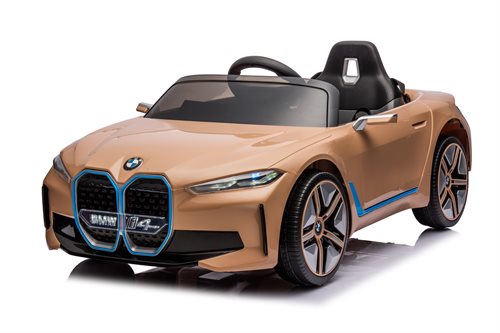 BMW I4 Kobber, 4x12V, Leather seat and rubber tires.