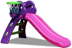 Kids Zone slide purple with basket 130cm
